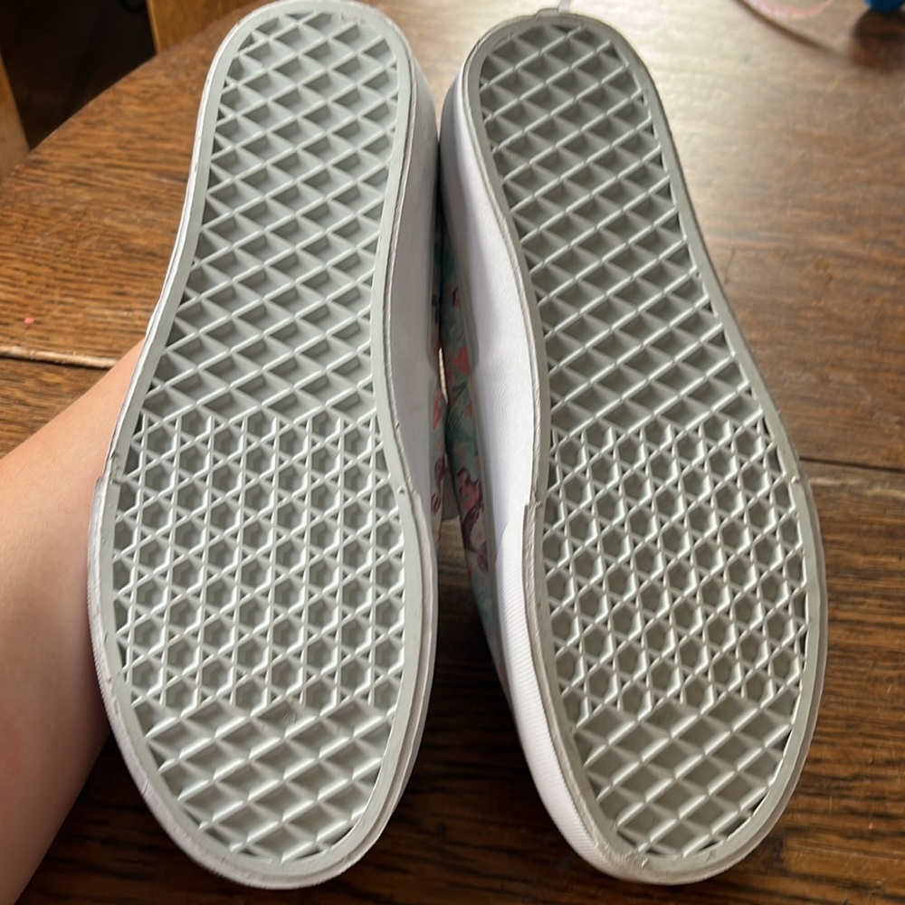 NWOT Vans Authentic Mermaid Ice Flow Glitter Low Top White Skate Shoes Size 8.5 - Picture 6 of 10